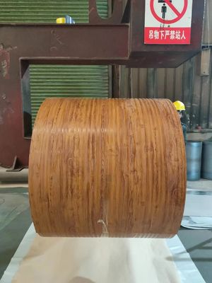 プリンテックカラーコイル 50年保証 3003H24 アルミコイル 0.80*1200 PVDF 木の穀物 プリンテックカラーコーティングコイル