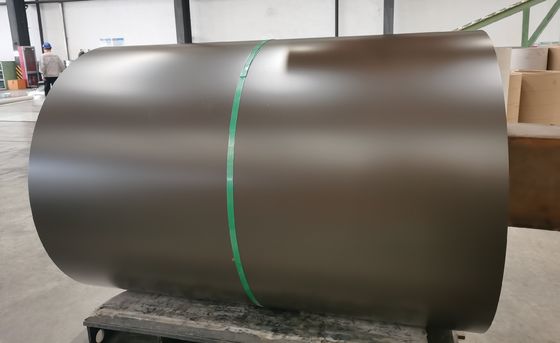 0.45mm 1200mm AZ150 PPGL 完成済み ステールコイル ブラウン S320GD 屋根カバー用
