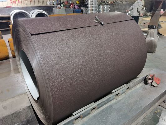 PVDF 40年保証 28Ga SS80 PPGI Z275 RAL8017 ブラウン 屋根シート 塗装 亜鉛 コーティング ステール 波紋シート パネル