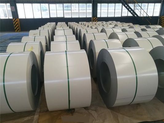 アルミニウムコイル 30% ホワイトグッター 3003H24 RAL9002 ブランコ・クレマ H26 ASTM B209 アルミニウム金属色塗布シートコイル