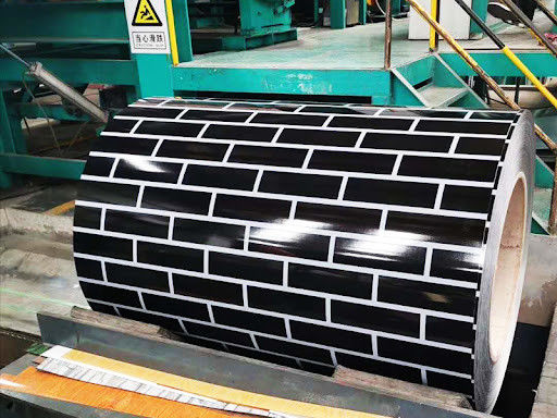 ストーングレーンプリントテック カラーコイル 3003H24 アルミコイル PVDF 木粒 50年保証 カラーコーティングコイル